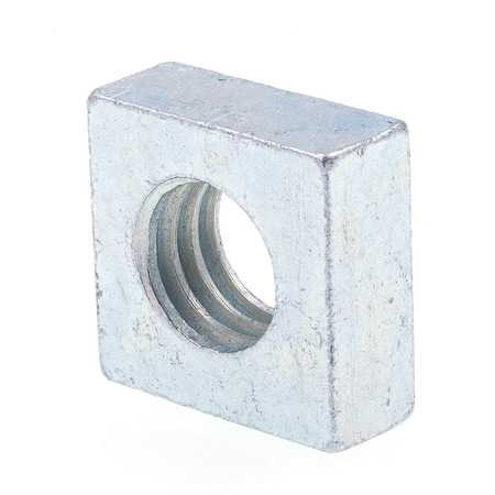 PRIME-LINE Square Nuts, 3/8 in-16, Zinc Plated Steel 25 Pack 9192657